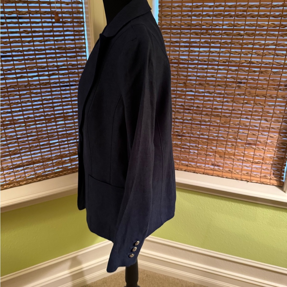 Talbots Navy Blazer with Single Button - image 2
